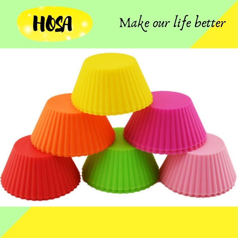 KHUÔN BÁNH MUFFIN SILICONE, LÀM BÁNH CUPCAKE, LOẠI DÀY 7GRAM