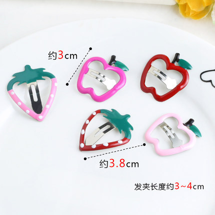 Kẹp tóc nhiều hình dạng trái cây tùy chọn đáng yêu cho bé