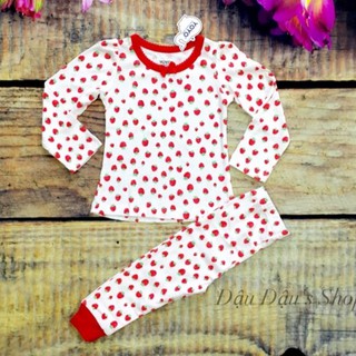 Bộ bé gái yoyo dâu 1-8t