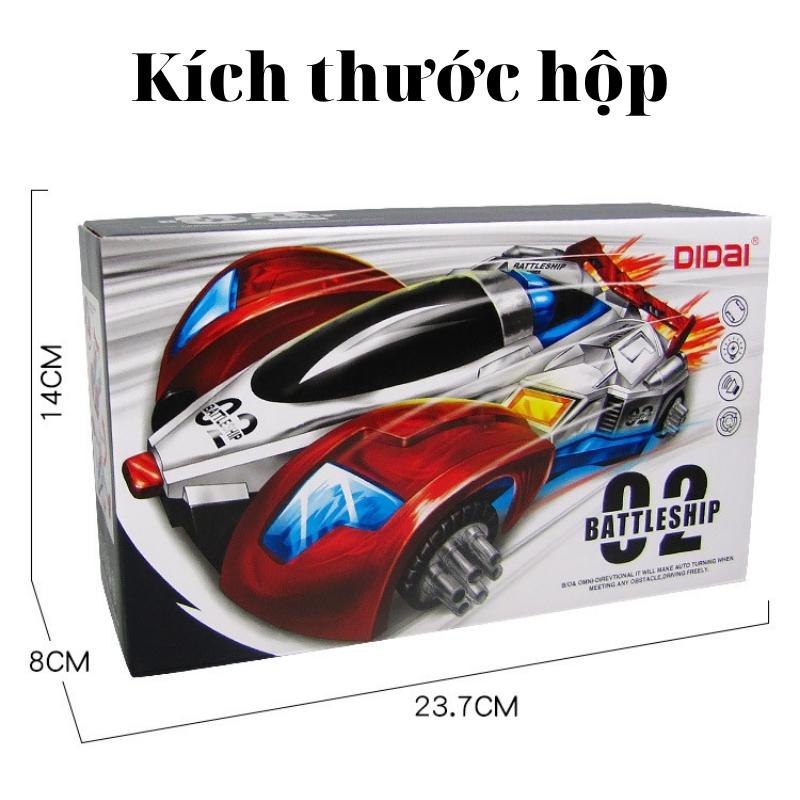 Đồ chơi xe ô tô đua, biến hình thành máy bay, có âm thanh và đèn nhấp nháy vượt nhộn cho bé