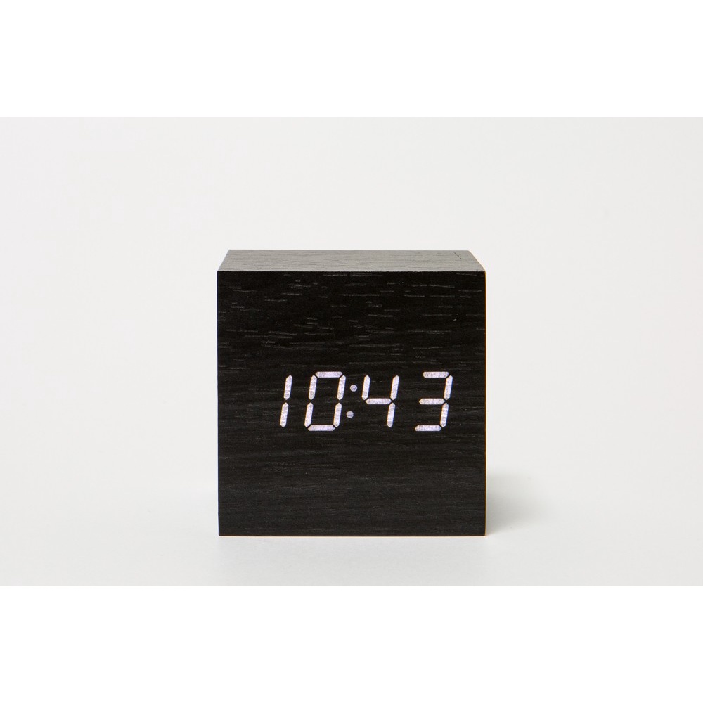 Đồng Hồ Để Bàn ARTBOX Hàn Quốc Bằng Gỗ Khối Vuông Đơn Giản Hiện Đại