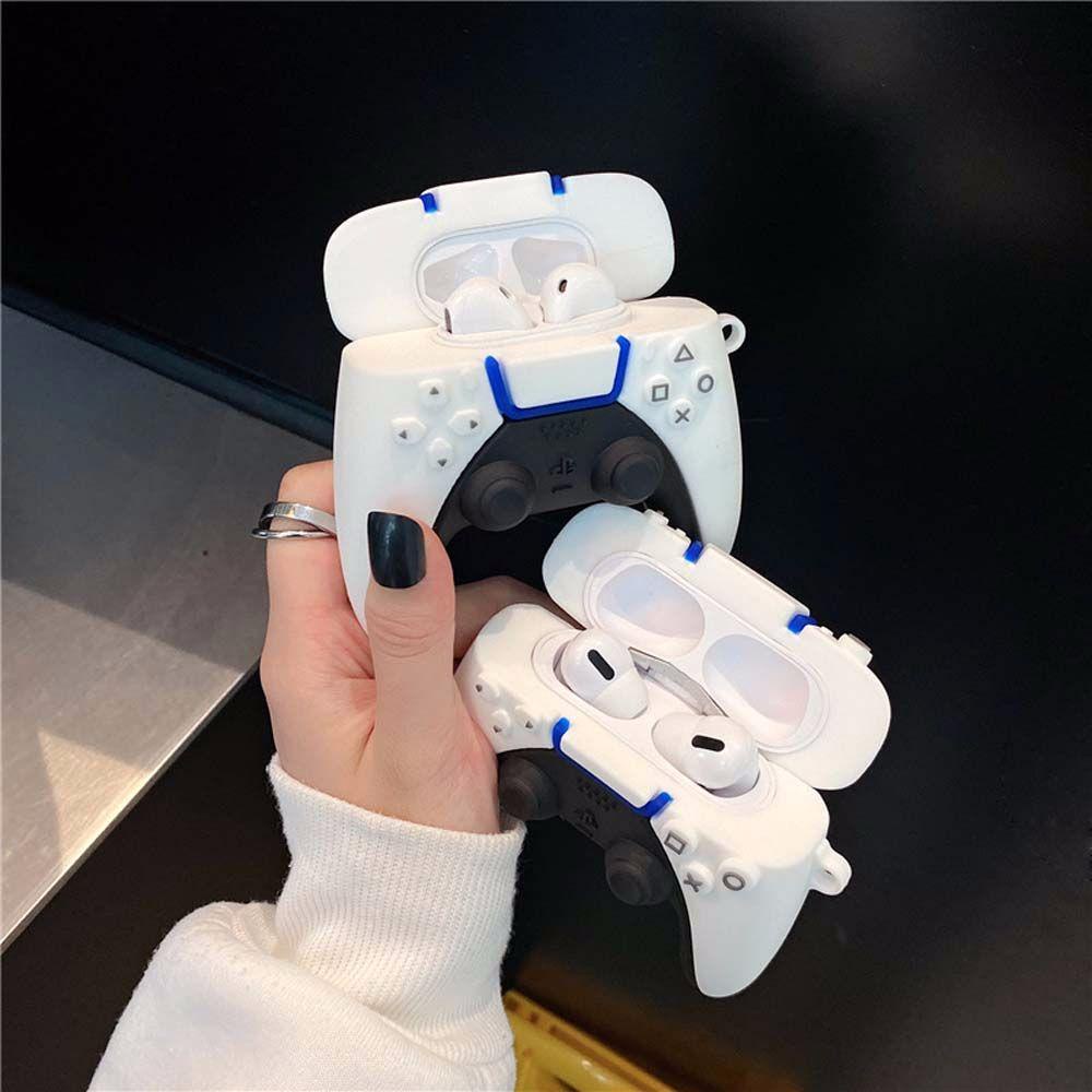 Vỏ Bảo Vệ Hộp Sạc Tai Nghe Bluetooth Airpods Bằng Silicon Hình Máy Chơi Gameboy 3D Dễ Thương Ốp