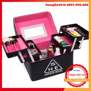 Cốp Trang Điểm Mỹ Phẩm 3CE Loại 5 Ngăn, 3 Tầng Có Gương / Ảnh Thật