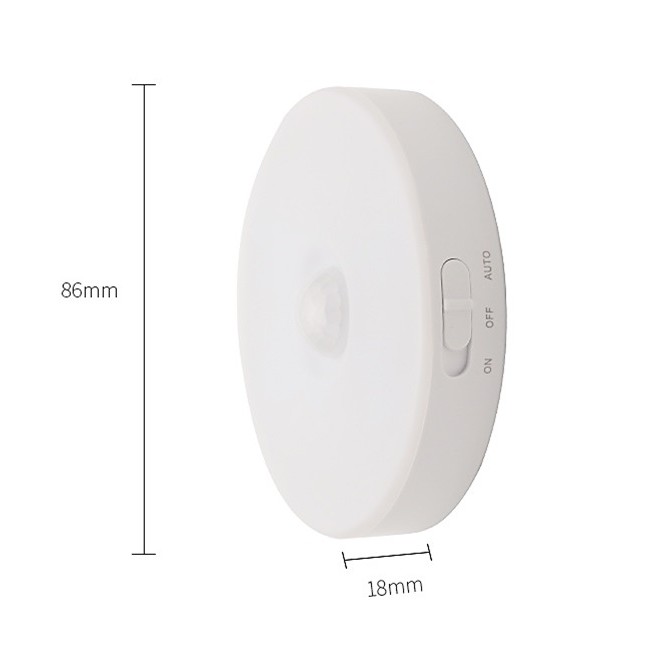 Đèn led cảm ứng thông minh dán tường có thể điều chỉnh ánh sáng sạc USB dùng cho nhà bếp, phòng ngủ, phòng tắm