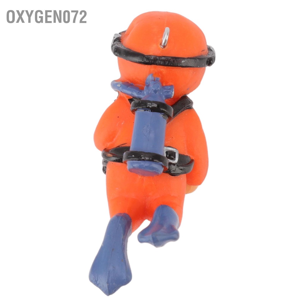 Oxygen072 3 cái Đồ trang trí cho thợ lặn Hồ cá bằng nhựa an toàn Có thể điều chỉnh Vị có Bể nước ngọt và mặn
