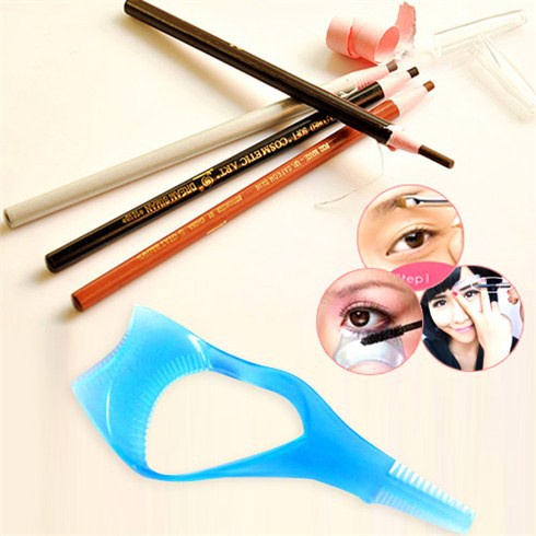 Combo 2 chì kẻ mắt dạng xé + bộ kẻ chân mày + dụng cụ chải mi - BX3567