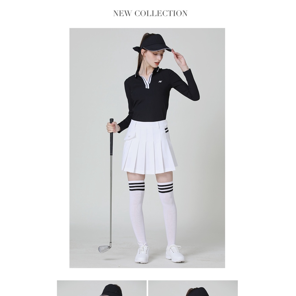 Áo Thun Thể Thao Đánh Golf Dài Tay Cổ V Nhanh Khô Thời Trang Mùa Thu Dành Cho Nữ IWH0