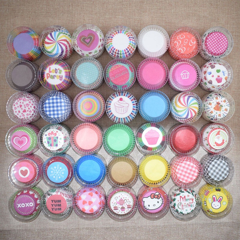 ONLY HOUSE Cốc Giấy Nướng Bánh muffin Chịu Nhiệt Độ Cao Chống Dầu Giá Đỡ