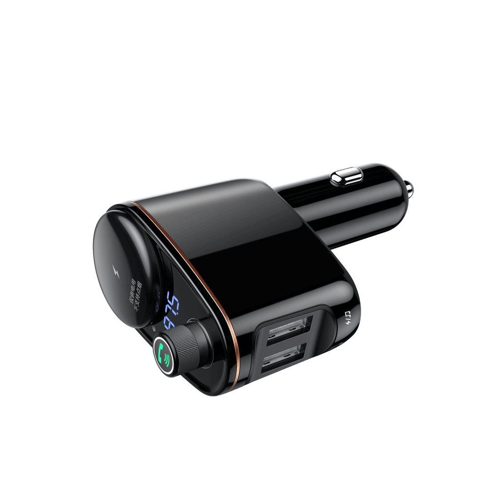 Bộ tẩu sạc nghe nhạc trên xe hơi Baseus S06 Locomotive Bluetooth MP3 Vehicle Charger