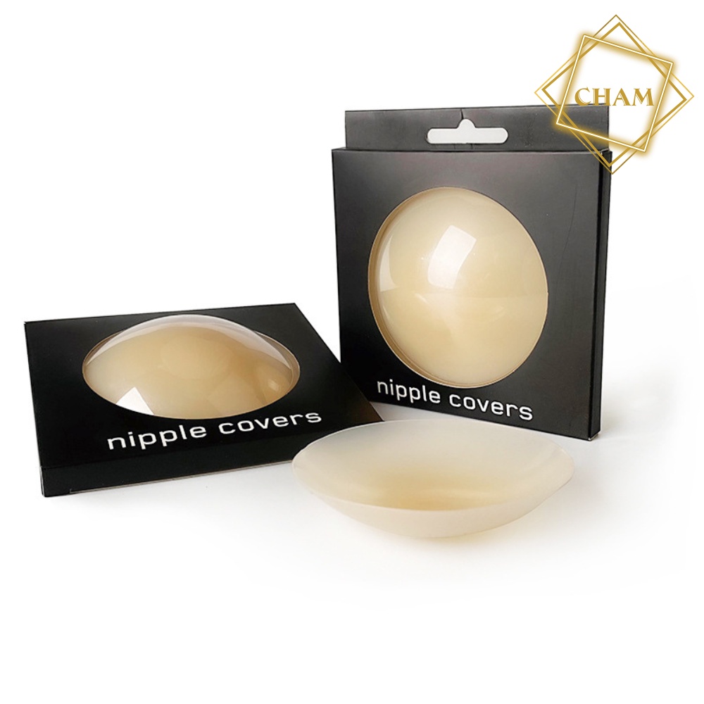 Miếng dán ngực sinh nhiệt tự thân cao cấp Cham miếng dán nhũ hoa silicon siêu bám dính chống nước NP Covers