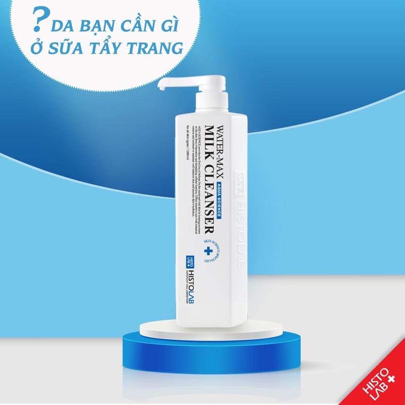 Sữa tẩy trang Histolab, làm sạch sâu, cấp ẩm da, Histolab Water Milk Cleanser Hàn Quốc