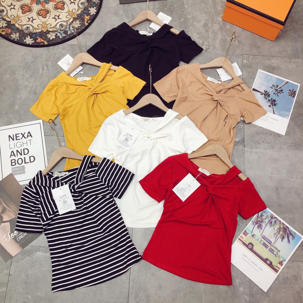 [Mã WASKT410K giảm 10K đơn 50K] Áo cộc zip xoắn cổ HỞ VAI( kèm ảnh thật,video) | BigBuy360 - bigbuy360.vn