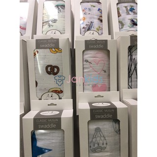 Hộp 1 khăn Aden+anais cao cấp siêu thấm Kt ~120x120cm (sỉ, lẻ)