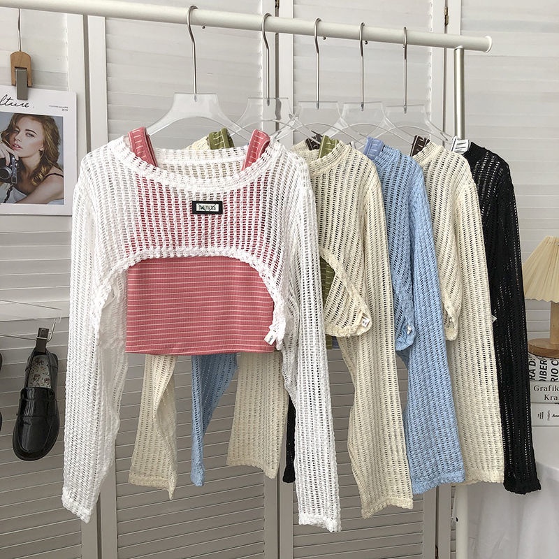 COZOK Bộ Áo Khoác Chống Nắng + Áo Sát Nách Thời Trang Cá Tính