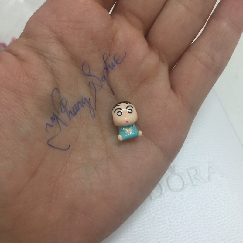 Charm nghệ nhân chế tác bạc 925 tráng men sứ Trung Hoa các nhân vật hoạt hình yêu thích shin bút chì