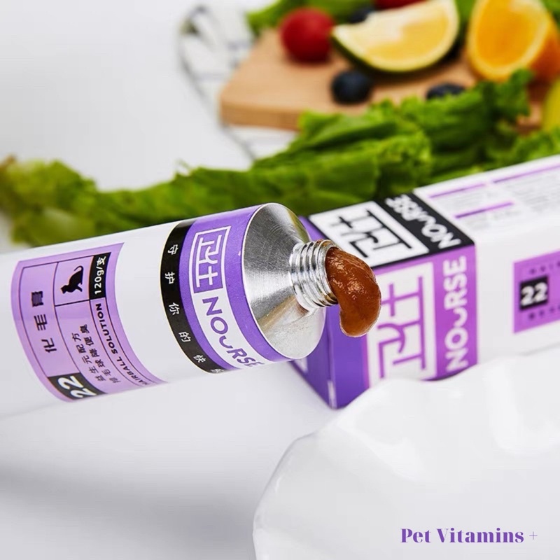 GEL NOURSE 22 TIÊU BÚI LÔNG, HỖ TRỢ TÁO BÓN CHO MÈO 120ML
