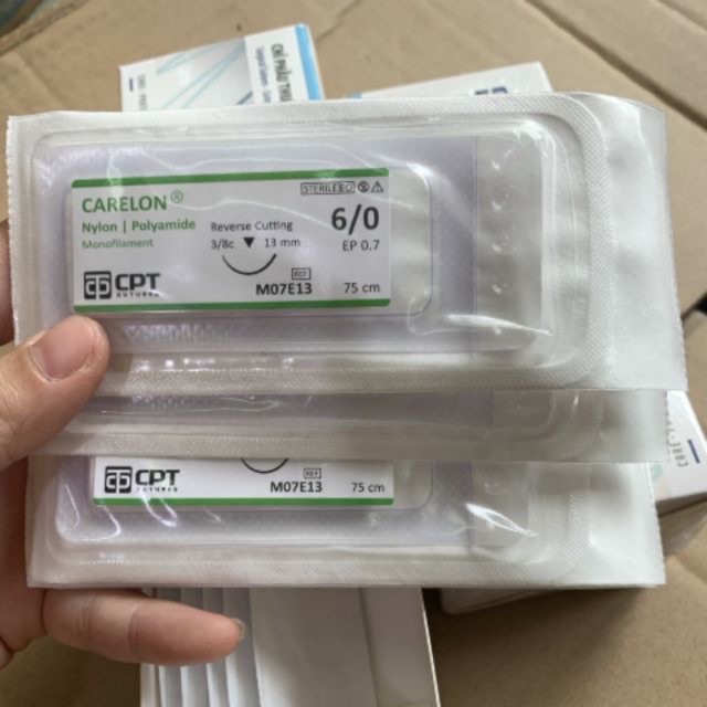 Chỉ Khâu Nhấn Mí Carelon lafion CPT,DPT 6/0 [combo 12 Sợi]