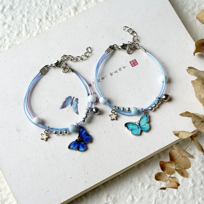 Vòng tay con 🦋 xanh đeo đôi cực xinh