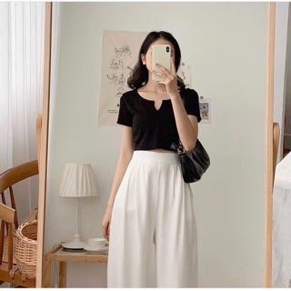 Áo croptop kiểu, Áo croptop cổ V