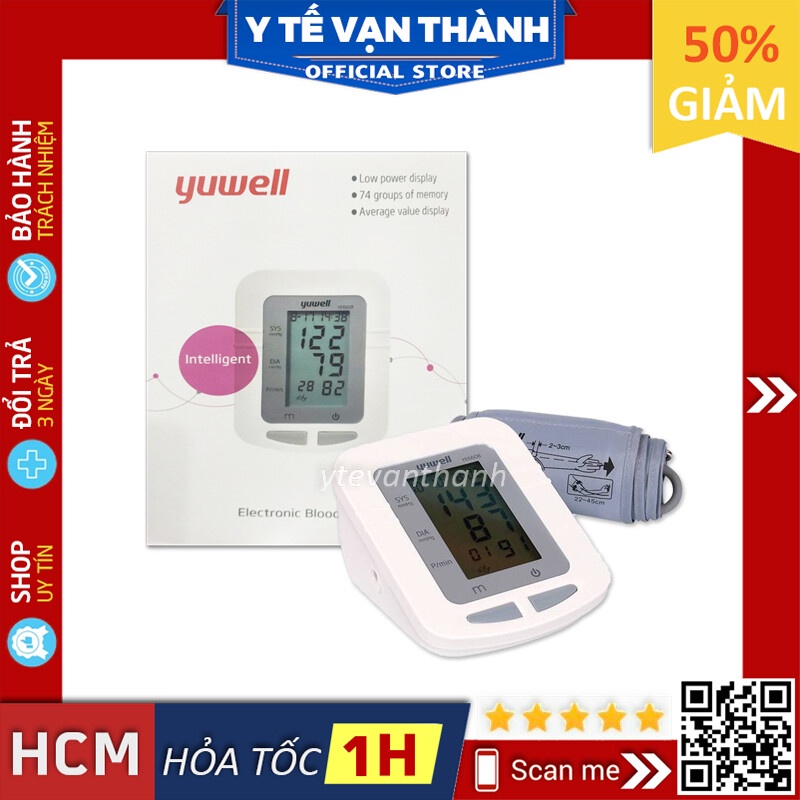 ✅ [CHÍNH XÁC - BH 5 NĂM 1 ĐỔI 1] Máy Đo Huyết Áp Bắp Tay Yuwell YE 660B (YE660B) -VT0006