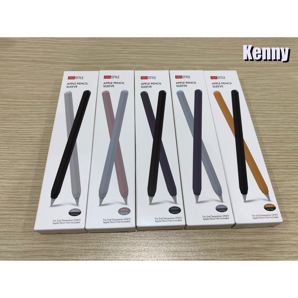 Ốp Case Apple Pencil 2 Silicone Cao Cấp Thương Hiệu Aha Style Combo 2 Màu