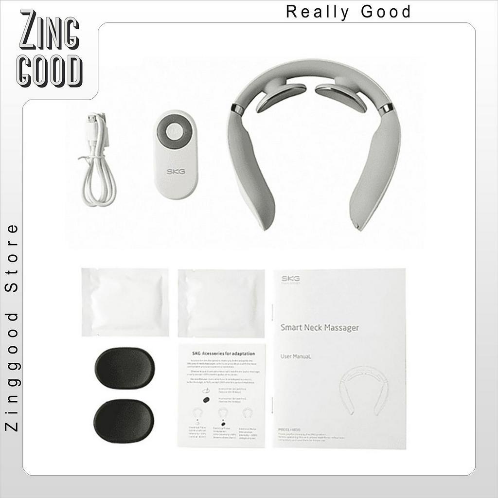 Máy massage cổ 4098E SKG chườm nóng giảm đau nhức vai gáy Zinggood