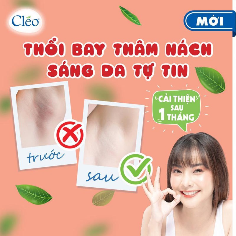 Kem Giảm Thâm Nách Cléo 35g - THỔI BAY THÂM NÁCH - SÁNG DA TỰ TIN