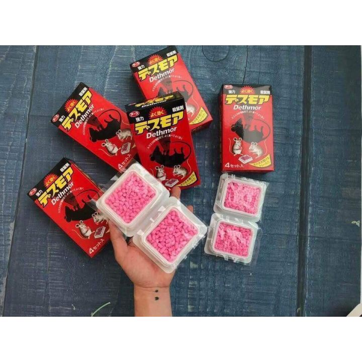 Thuốc diệt chuột Dethmor Nhật Bản hộp 4 vỉ
