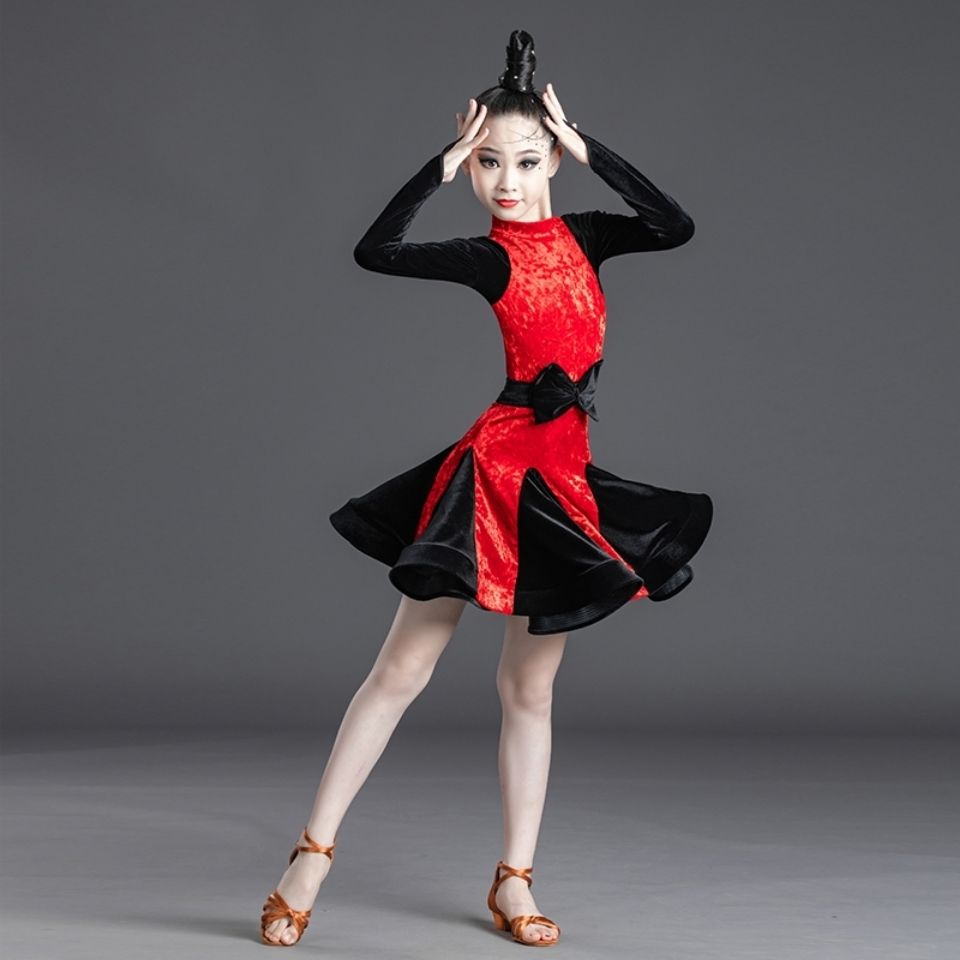 Chân Váy Khiêu Vũ Latin Chuyên Nghiệp Thời Trang Xuân Thu Cho Bé Gái