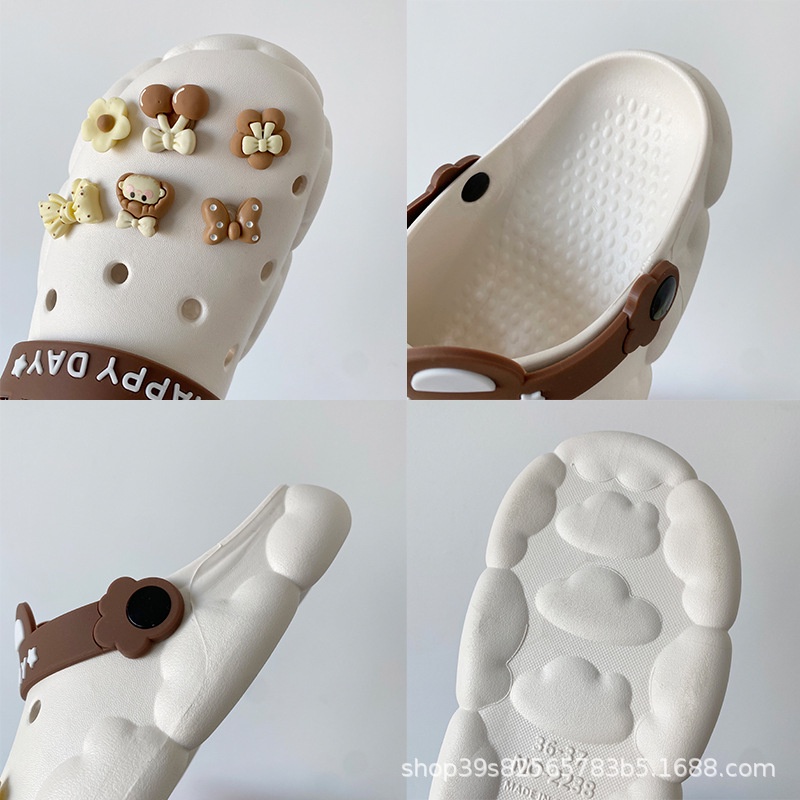 Dép Bít Mũi Chống Trượt Thời Trang Mùa Hè Dễ Thương Cho Nữ