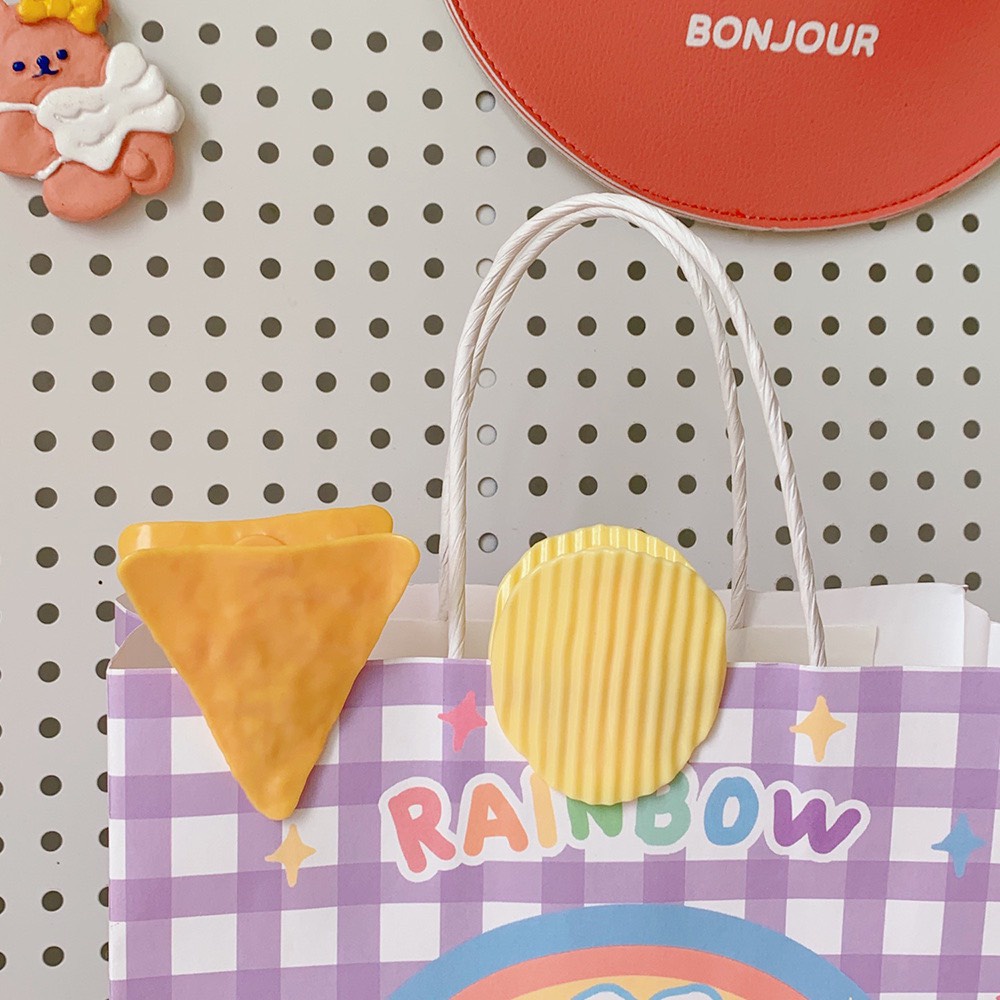 Kẹp giấy tài liệu hình khoai tây chiên / bánh snack sáng tạo tiện dụng dành cho học sinh