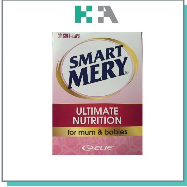 [BỔ BÀ BẦU] SMART MERY - BỔ SUNG SẮT VÀ CÁC VITAMIN CẦN THIẾT CHO BÀ MẸ MANG THAI - Hộp 30 viên - NHẬP KHẨU ANH