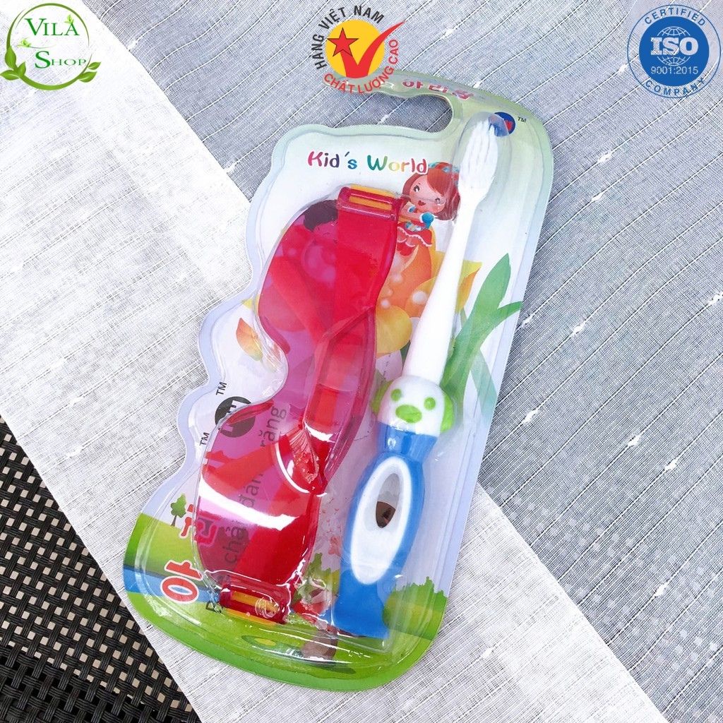 (TẶNG KÈM ĐỒ CHƠI) Bàn Chải Đánh Răng Trẻ Em Kids Words, Bàn Chải Bảo Vệ Chăm Sóc Răng Miệng Cho Bé