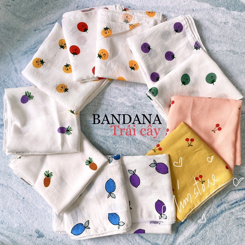 {Ảnh thật} KHĂN BANDANA TRÁI CÂY NHIỀU LOẠI, TURBAN VẢI, THỜI TRANG NỮ HOT GIÁ RẺ