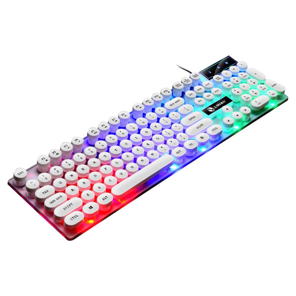 Bộ Bàn Phím MMLUCK Gtx300 Có Đèn LED Nền Nhiều Màu Chống Thấm Nước Tiện Dụng