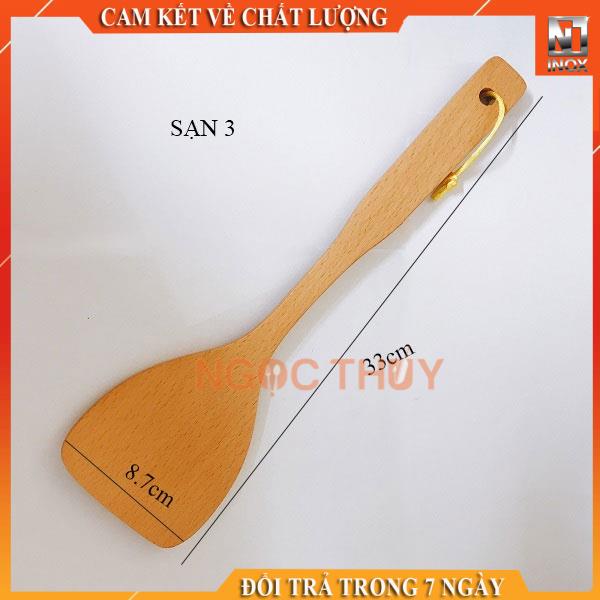 Sạn Gỗ/Xẻng Gỗ Xào Nấu Thức Ăn Nhiều Kích Cỡ