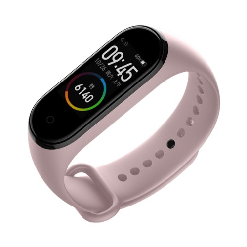 Combo 3 dây đeo màu Hồng Phấn- Đỏ Rượu- Trắng cho Xiaomi Mi Band 4 siêu hot