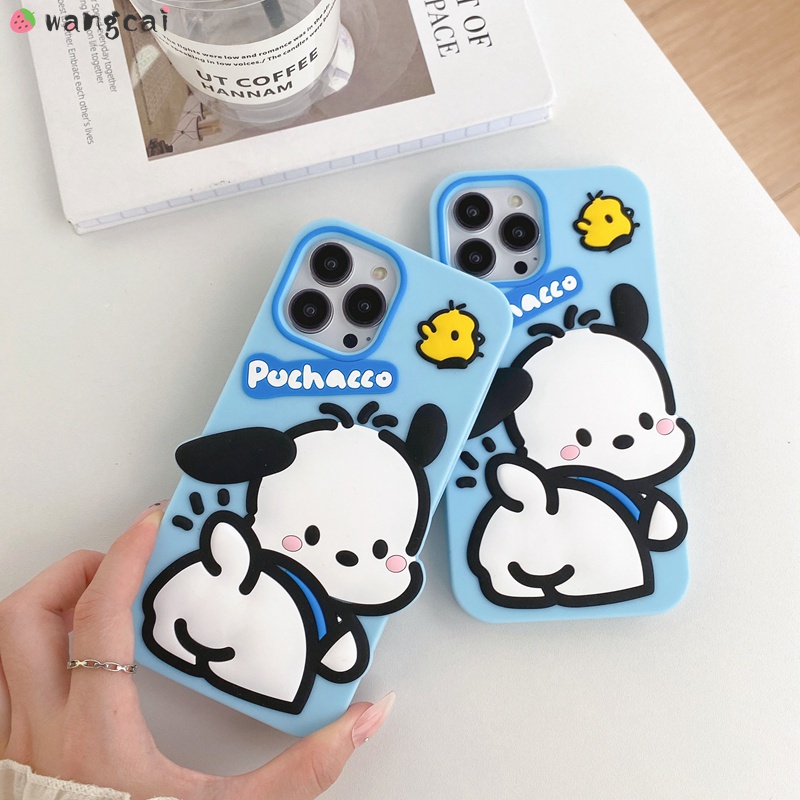 Ốp Điện Thoại Silicone Mềm Chống Sốc In Hình Chú Chó Pachacco 3D Đơn Giản Cho iPhone 13 12 11 Pro Max XS Max XR X