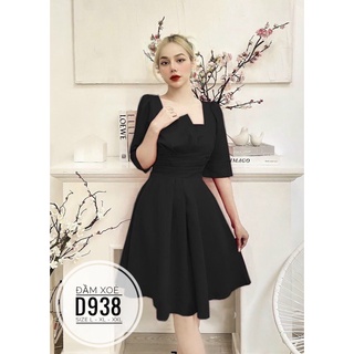 (60-90KG) MINSTORE Bigsize Đầm xoè D938