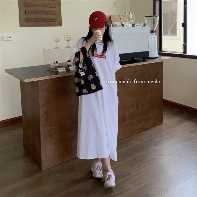 Đầm Thun Dáng Rộng Dài Quá Gối Cỡ Lớn 1-150 kg Thời Trang Mùa Hè Cho Nữ