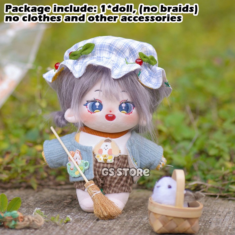 Búp Bê Hình Nhân Vật Taeyeon Sullivan 20cm Tóc Xám Dễ Thương Làm Quà Tặng Sinh Nhật