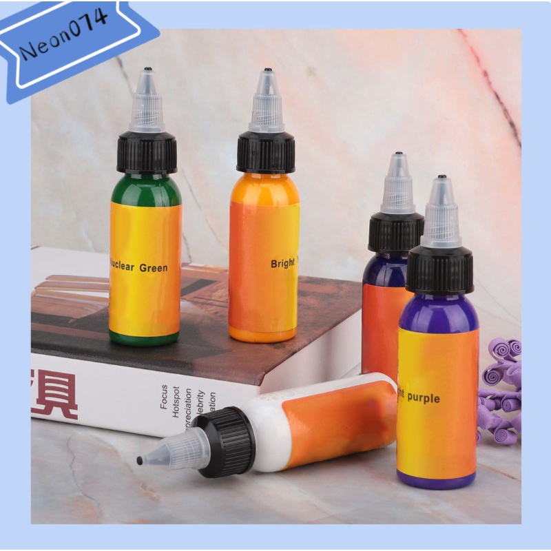 Neon074 30ml/Bottle 16 Colors Tattoo Makeup Ink Pigment Professional Beauty Body Art Inks mực xăm