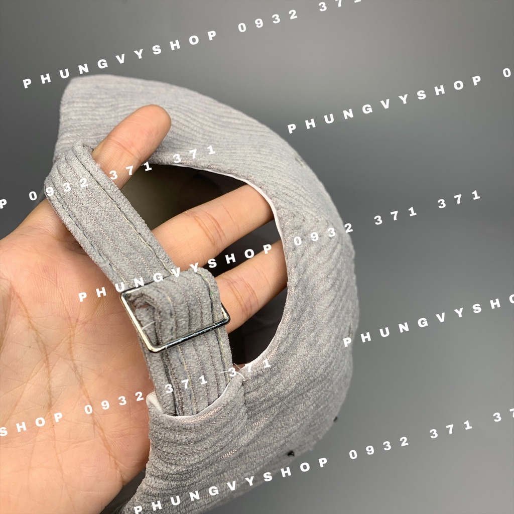 Mũ LƯỠI TRAI unisex NAM NỮ- NHUNG ĐŨA CHỮ C - nón kết nam nữ