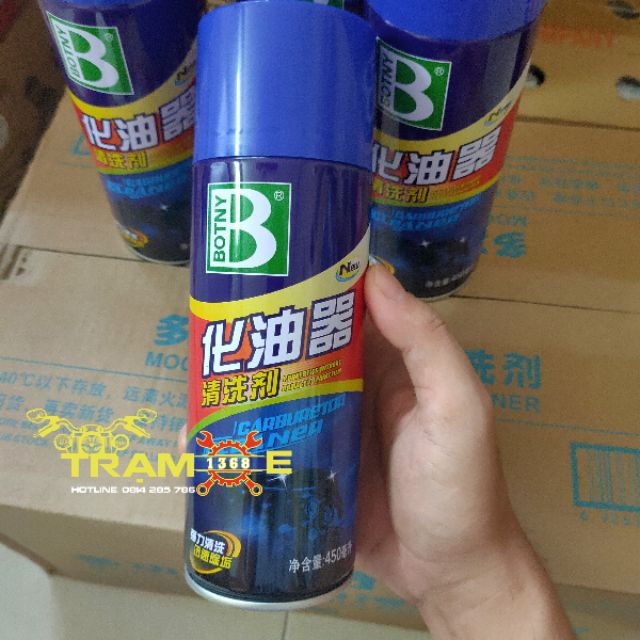 COMBO 4 CHAI BOTNY XÚC BÌNH XĂNG CON, HỌNG GA, VỆ SINH KIM PHUN, Buồng Đốt, TRÁI PISTON