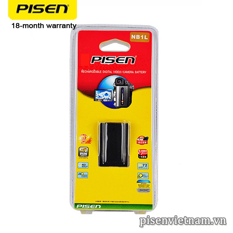 Pin máy ảnh Canon Pisen NB1L - Hàng chính hãng