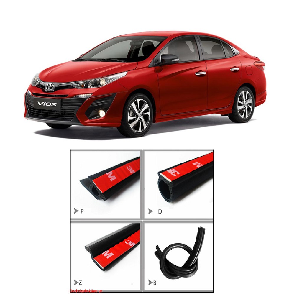 Bộ gioăng cao su chống bụi , chống ồn cho Toyota Vios