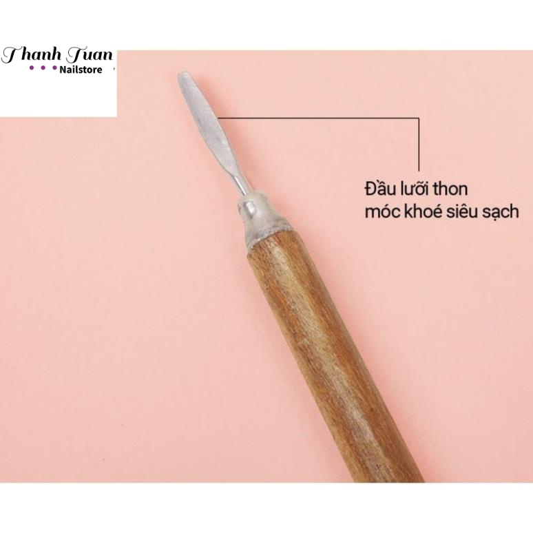 Cây đẩy da, lấy khoé gỗ, lấy khoé ,cào gel inux chuyên dụng ngành Nail  - Phụ kiện đồ nail