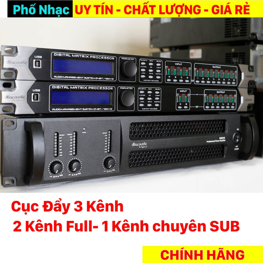 Main Cục Đẩy 3 kênh dB D2610 Quá Chất