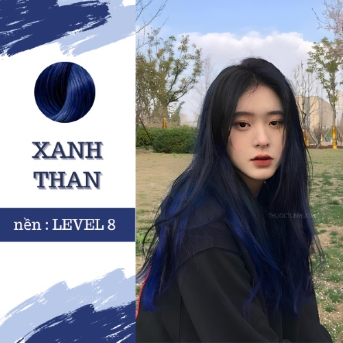 Set màu nhuộm tóc- XANH THAN