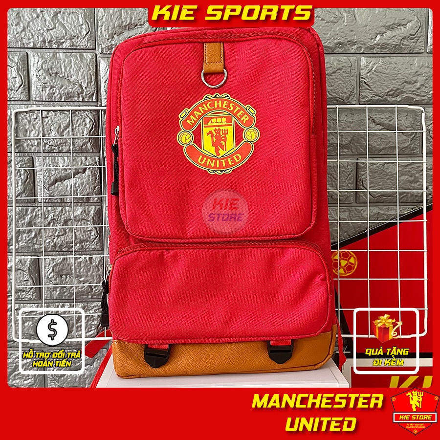 Balo chống sốc cao cấp CLB bóng đá Manchester United / Balo MU đựng máy tính màu đỏ, đen siêu đẹp_Kie Store - Shop MU